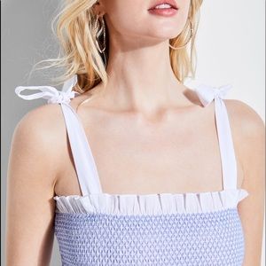 Guess cotton tie tube top